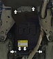 Защита КПП MOTODOR 72202 для Subaru Forester