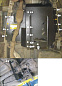 Защита КПП, раздаточной коробки MOTODOR 02566 для Toyota Hiace