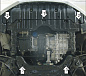 Защита картера двигателя, КПП MOTODOR 00936 для Hyundai i30 / Elantra / KIA Cerato / Ceed
