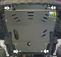 Защита картера двигателя, КПП MOTODOR 10824 для Honda Pilot / Acura MDX