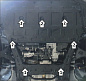 Защита картера двигателя, КПП Мотодор 77601 для Москвич 3 / Jac JS4