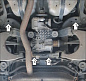 Защита дифференциала Мотодор 13505 для Cadillac SRX 2