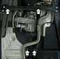 Защита раздаточной коробки МОТОДОР 12702 для Volkswagen Touareg / Porsche Cayenne