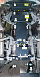 Защита днища автомобиля Мотодор 11336 для Mitsubishi Pajero Sport 3