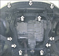 Защита картера двигателя, КПП MOTODOR 03037 для Chevrolet Captiva / Opel Antara