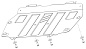 Защита картера двигателя, КПП Шериф 09.4914 для HONDA CR-V 5