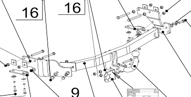 Фаркоп BOSAL 6757-A для KIA Sorento 3