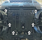 Защита бампера, картера двигателя, КПП MOTODOR 71702 для Renault Duster