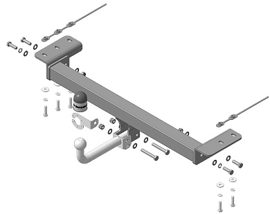 Фаркоп MOTODOR / МОТОДОР 99010-A для Chery Tiggo 4 / Pro