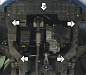 Защита картера двигателя, КПП МОТОДОР 03033 для Chevrolet Spark 3