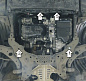 Защита картера двигателя, КПП MOTODOR 71101 для Mazda 3