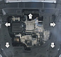 Защита картера двигателя, КПП MOTODOR 73105 для Haval F7 / F7x / H6 / Coupe