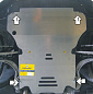 Защита картера двигателя, КПП автомобиля Мотодор 30102 для Audi A4