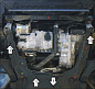 Защита картера двигателя, КПП Мотодор 02615 для Ford Mondeo / S-Max / Galaxy / Volvo S80 / XC60 / XC70 / V70
