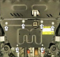 Защита картера двигателя, КПП Мотодор 77803 для GAC GS8