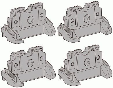 Крепёжный комплект THULE 4033 для VOLVO V40 CC (Cross Country) хеч 13–
