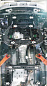 Защита днища автомобиля MOTODOR 00729 для Mazda BT-50 / Ford Ranger