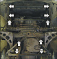 Защита радиатора, картера двигателя MOTODOR 00212 для BMW E46