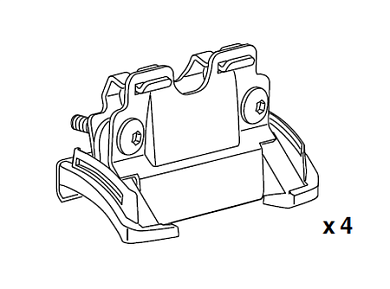 Крепёжный комплект THULE 4020 для MINI Cooper Countryman 10–