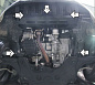 Защита картера двигателя, КПП Мотодор 01724 для Renault Latitude