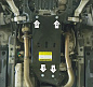 Защита КПП, раздаточной коробки MOTODOR 15011 для Lexus GS