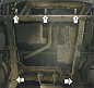 Защита картера двигателя, КПП МОТОДОР 01207 для Mercedes Vito W638