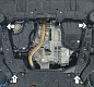 Защита картера двигателя, КПП Мотодор 32519 для Toyota Highlander 3