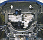 Защита картера двигателя, КПП Мотодор 00814 для Honda Fit / Jazz