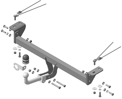 Фаркоп MOTODOR / МОТОДОР 94211-A для Geely Coolray