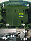 Защита картера двигателя, КПП MOTODOR 00802 для Honda Civic
