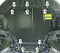 Защита картера двигателя, КПП MOTODOR 50747 для Ford Focus / C-Max / Volvo S40