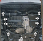 Защита картера двигателя, КПП MOTODOR 72703 для Volkswagen Terramont
