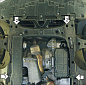Защита картера двигателя, КПП MOTODOR 01220 для Mercedes W245