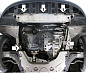 Защита картера двигателя, КПП Мотодор 01703 для Renault Laguna