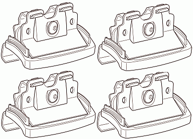 Крепёжный комплект THULE 4052 для SUBARU Outback ун 14-