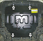 Защита картера двигателя, КПП Мотодор 72401 для Suzuki Ertiga 2
