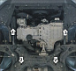 Защита картера двигателя, КПП Мотодор 73901 для FAW Bestune T77