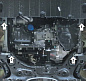 Защита картера двигателя, КПП MOTODOR 71012 для KIA Picanto