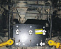 Защита картера двигателя, КПП Мотодор 13224 для Land Rover Defender 110