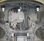 Защита картера двигателя, КПП Мотодор 00743 для Ford Escape 07-09 / Mazda Tribute 2