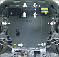 Защита картера двигателя, КПП MOTODOR 01027 для KIA Sorento